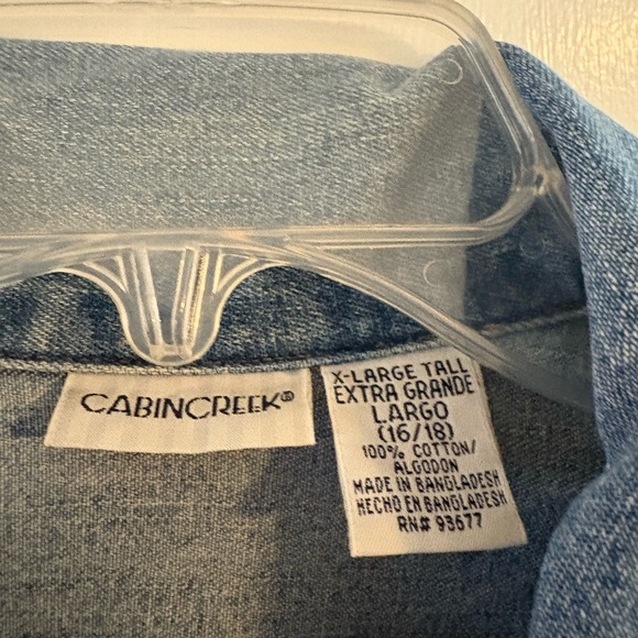 Cabin Creek Blue Denim Shirt Jacket - Picture 3 of 4